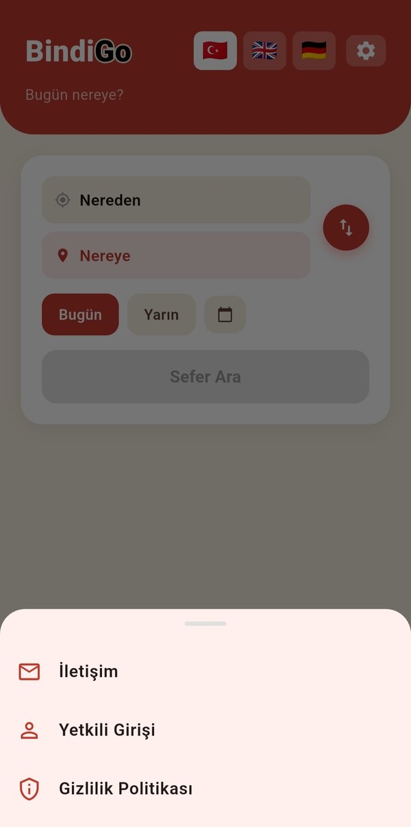 BindiGo ayarlar
